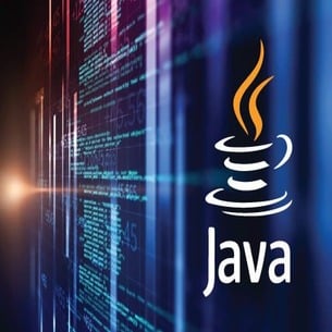 The Java logo on a dark background is perfect for a Java course.